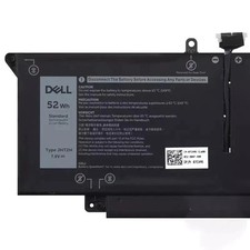 Genuine OEM 52WH JHT2H Battery For Dell Latitude 7310 7410 series 04V5X2 0HRGYV picture