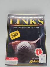 Links The Challenge of Golf MS-DOS Big Box PC Game 5.25