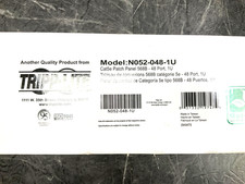 TrippLite 48 Port Cat5 Rack Mount N052-048-1U ✅ ❤️️ ✅ ❤️ BRAND NEW SEALED picture