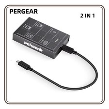 PERGEAR 2-in-1 CFexpress Type A/B Card Reader USB-C 40Gbps 2 Slots picture