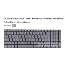 CS Czech Slovak Keyboard For Lenovo IdeaPad 1-3-17ABA7 3-17IAU7 3-17IRU7 Backlit picture