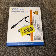 Cable Matters 20Gbps USB C Switch for 2 Computers, Up to 8K@30Hz on Windows, 4K@ picture