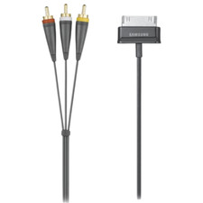 Composite Stereo Video Sync Cable for Samsung Galaxy Tab 30-Pin Media Stream OEM picture