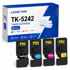 TK5242 4PK BK/C/M/Y Toner Cartridge Replacement fit for ECOSYS M5526cdn M5526cdw picture