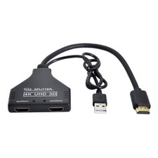 HDMI-Compatible 1.3 to Dual Female Splitter Switch Extension Adapter Cable picture