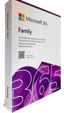 Microsoft 365 FAMILY 1-Year Subscription – Genuine Retail BOX Product Card APAC picture