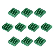10Pcs 14x14x6mm Heatsink Aluminum Radiator Heat Sink Cooling Green picture