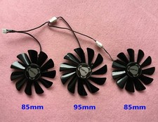 Set of 3 Fan Cooler Fan For XFX RX5600XT THICC III Ultra FDC10U12S9-C 85mm 95mm picture