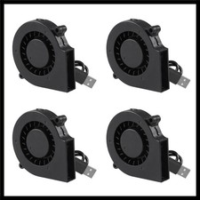 4PCS 75mm USB DC Brushless Cooling Blower Fan - Silent Cooling for 3D Printers picture