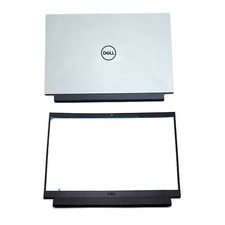 New LCD Back Cover+Bezel For Dell G15 5510 5511 5515 Top 0W9XD4 W9XD4 White Lid picture