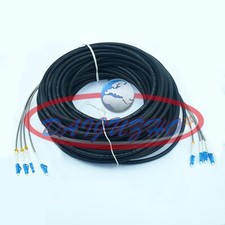 ONE Field Outdoor LC-LC UPC 4 Strand 9/125Single Mode Fiber Patch Cord 100M picture