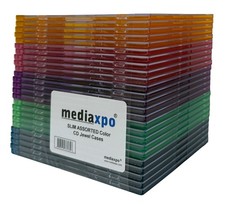 SLIM ASSORTED Color CD Jewel Cases Lot picture