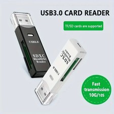 High-Speed USB 3.0/2.0 2-in-1 Memory Card Reader for SD & TF Cards picture