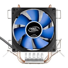 80mm CPU Fan LGA1156 1155 FM1 AM2 AM3 Aluminum Heat Sink Dual Copper Pipe Cooler picture