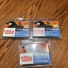 Office Depot Notebook & LCD Cleaning Safe For All Screens Lot Of 3 New picture