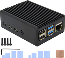 for Raspberry Pi 4 Aluminum Case, Heavy Duty Passive Cooling Metal Case/Housing picture
