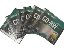 Lot Of 6 New Memorex CD-RW 700mb 80min 4x picture