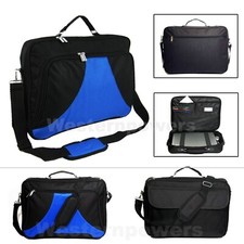 18 18.4 Inch Laptop Messenger bag case briefcase Blue Black for Macbook air/pro picture