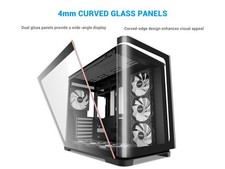 SAMA V60 PC Case, Mid-Tower Computer Case, A Curved Tempered Glass, 7 picture