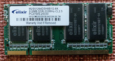Elixir RAM Module 512MB DDR 333MHz CL2.5 M2S51264DSH8B1G-6K PC2700S-25330 picture