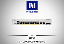 NEW Cisco C1000-8FP-2G-L 8 Port PoE Smart Eligible  Gigabit Ethernet Switch picture