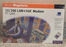 3COM Megahertz 10/100 LAN+56K Modem PC Card 3CCFEM556 1998 Sealed picture