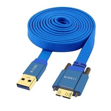 CY USB 3.0 Data Cable Flat Type-A Male to Micro-USB 3.0 Male with Thumbscrew picture