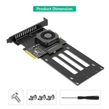 PCIe 5.0 x4 NVMe SSD Adapter  PCI-E Gen5 X4 Converter for Desktop Expansion Card picture