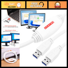 6ft USB Data Transfer Cable - High Speed PC to PC File Transfer, No Installation picture