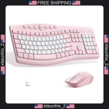Wireless Keyboard and Mouse Combo with Silent Ergonomic Design for Office picture