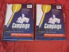 2 Boxes NEW Vintage Adams Desktop Publishing Campaign Tri-Fold Self Mailers picture