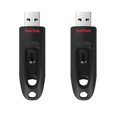 SANDISK 64GB 2Pack Ultra USB 3.0 Flash Drive 2x64GB  SDCZ48064GGAM462, Black picture