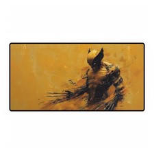 Wolverine Yellow And Black Suit Claws Out Mouse Pad Desk Mats Marvel Comics picture