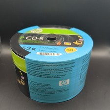 HP 52X CD-R 700MB 80min Blue Branded Logo CDR 50pc Sealed New picture