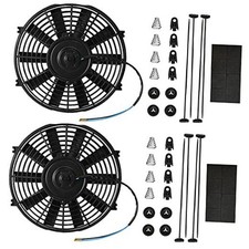 10 Inch Electric Radiator Cooling Fan Puller 1V Straight-2Pcs X10 inch 2 picture