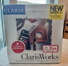 Sealed Claris Works For Windows Software Vintage 1993 English 3.5 Floppy picture