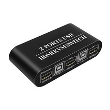 4K HDMI KVM Switch 2 In 1 Out HDMI-compatible/USB 2.0 KVM Switcher Box picture
