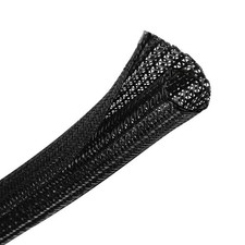 Cable Management Sleeve, Split Design, 25FT - 1 Inch, Black picture