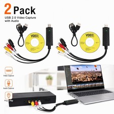 2 Pack USB 2.0 Video Convert VHS VCR Camcorder Analog Video to Digital for PC picture