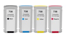 738 Ink Cartridges 4-Pack for DesignJet T850 T950 Printer picture