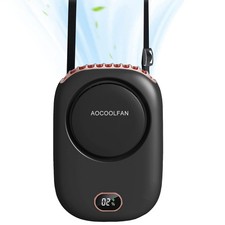 AOCOOLFAN Portable Neck Fan, Mini Small Personal Handheld Fan Portable, Black picture