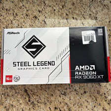 ASRock Steel Legend AMD Radeon RX 9060 XT 16GB ARGB HDMI/DP PCIe x16 White picture