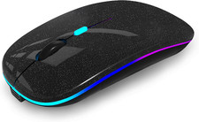 WREANU Wireless Bluetooth Mouse, Rechargeable Laptop Mice, Black Pearl picture