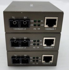 startech Gigabit SM Fiber Ethernet Converter SC15KM MCMGBSC15 picture