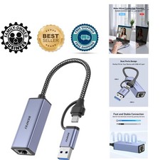 USB 3.0 Gigabit Ethernet Adapter - Driver-Free Installation & Wide Compatibility picture