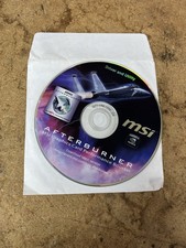 Afterburner MSI Graphics Card Performance Booster Disc CD-ROM Driver Utility HTF picture