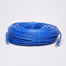New 300Ft Blue RJ45 CAT6 Ethernet LAN Network Internet Computer Solid W picture