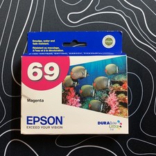EPSON 69 Genuine Original Magenta Ink Cartridge Single Stylus C13T069320 Exp2011 picture