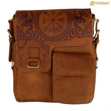 Laptop Bag Case for iPad Tablet Genuine Leather Shoulder Bag Crossbody Satchel picture