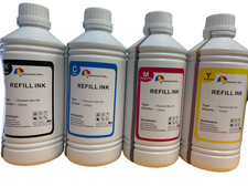 4X1000ml Refill ink for Refillable Cartridges CIS CISS Bk Y M C picture